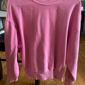 aerie Pink Crewneck Sweatshirt